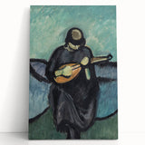 Modern Wall Art - Mandolin Player | Abstract Musical Expression Print