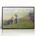 Modern Wall Art - Abstract Landscape with Figures in Pastel Hues