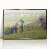Modern Wall Art - Abstract Landscape with Figures in Pastel Hues