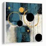 Framed canvas wall art featuring abstract strokes in neutral tones, elegantly displayed from the side, adding modern sophistication to any decor. Perfect for contemporary interiors, this piece enhances artistic ambiance.