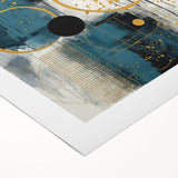 Abstract strokes wall art on rolled canvas, showcasing vibrant colors and dynamic patterns, ideal for modern home decor. Perfect for adding a contemporary touch to any room.