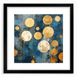 Abstract wall art featuring bold black strokes on a white background, framed with a sleek black mat. Ideal for modern decor, enhancing any interior space.