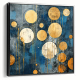 Framed canvas wall art showcasing an abstract design of bold black strokes, viewed from the side, perfect for modern home decor. Ideal for adding elegance to any room.