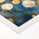 Abstract strokes wall art on rolled canvas, showcasing vibrant colors and dynamic brushwork, perfect for modern decor. Packaged securely for easy display.