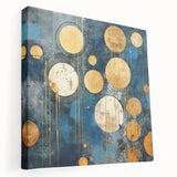 Abstract strokes wall art displayed on stretched canvas, showcasing vibrant colors and dynamic patterns. Perfect for modern home decor, adding an artistic touch to any room.