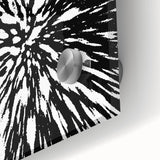 Black and White Abstract Art - Explosive Burst Monochrome Design