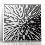Framed acrylic wall art featuring abstract strokes in white and pastel colors, designed to enhance modern interior decor. Ideal for living rooms or offices.