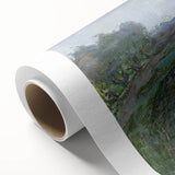 Modern Wall Art - Moonlit Landscape with Dutch Windmill