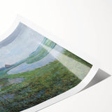 Modern Wall Art - Moonlit Landscape with Dutch Windmill