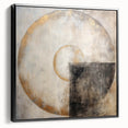 Framed canvas wall art featuring abstract black strokes on a textured background, showcasing a modern design that enhances contemporary decor. Ideal for living spaces or offices, adding a stylish touch to any room.