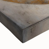 Close-up of abstract strokes wall art on stretched canvas, showcasing vibrant colors and textured details, perfect for modern home decor and artistic expression.