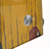 Modern Wall Art - The Yellow Curtain with Abstract Details