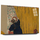 Modern Wall Art - The Yellow Curtain with Abstract Details