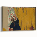 Modern Wall Art - The Yellow Curtain with Abstract Details