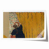 Modern Wall Art - The Yellow Curtain with Abstract Details