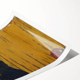 Modern Wall Art - The Yellow Curtain with Abstract Details