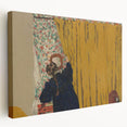 Modern Wall Art - The Yellow Curtain with Abstract Details