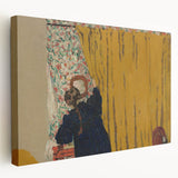 Modern Wall Art - The Yellow Curtain with Abstract Details