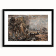 Famous Romantic Era Art: Dedham Lock by John Constable