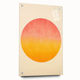 Acrylic Dining Room Artwork - Vibrant Sunset-Inspired Wall Decor