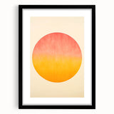Acrylic Dining Room Artwork - Vibrant Sunset-Inspired Wall Decor