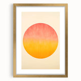 Acrylic Dining Room Artwork - Vibrant Sunset-Inspired Wall Decor