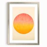 Acrylic Dining Room Artwork - Vibrant Sunset-Inspired Wall Decor