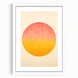 Acrylic Dining Room Artwork - Vibrant Sunset-Inspired Wall Decor