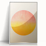 Acrylic Dining Room Artwork - Vibrant Sunset-Inspired Wall Decor