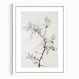 Minimalist Floral Branch - Contemporary Living Room Wall Art