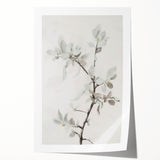 Minimalist Floral Branch - Contemporary Living Room Wall Art