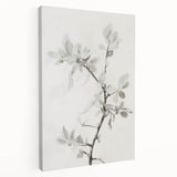 Minimalist Floral Branch - Contemporary Living Room Wall Art