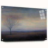 Office Art Prints - Serene Lone Tree Landscape Canvas Decor