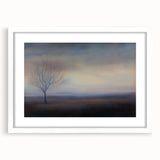 Office Art Prints - Serene Lone Tree Landscape Canvas Decor