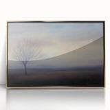 Office Art Prints - Serene Lone Tree Landscape Canvas Decor