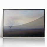 Office Art Prints - Serene Lone Tree Landscape Canvas Decor