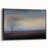 Office Art Prints - Serene Lone Tree Landscape Canvas Decor