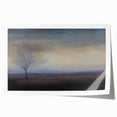 Office Art Prints - Serene Lone Tree Landscape Canvas Decor