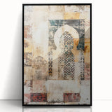 Framed abstract architecture wall art showcasing a striking black design, perfect for modern decor. The acrylic front adds depth, enhancing any living space.