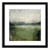 Abstract landscape wall art framed with a black mat, showcasing vibrant colors and modern design, perfect for enhancing contemporary home decor. The artwork captures a serene and artistic interpretation of nature, making it an ideal statement piece for living spaces or offices.