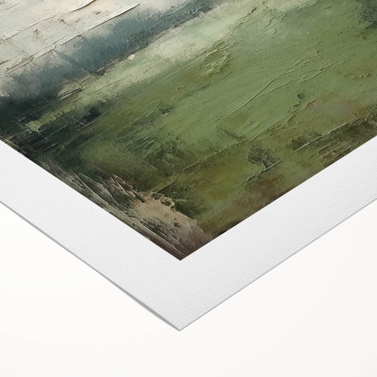 Abstract landscape wall art on rolled canvas showcasing vibrant colors and dynamic shapes, ideal for modern home decor. Perfect for adding a contemporary touch to any room.