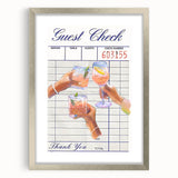 Textured abstract art print in muted gray and blue tones on a framed canvas, ideal for modern bedroom ambiance.