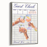 Landscape art painting of colorful fruits on a black background, framed canvas, ideal for kitchen wall decor.