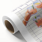 Art deco poster featuring a stylized coffee cup in muted browns and creams on rolled canvas, ideal for dining room decor.