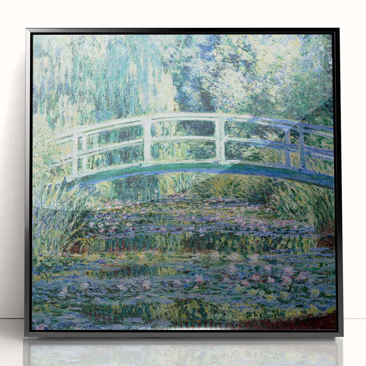 Claude Monet's Water Lilies and Japanese Bridge - Impressionist Garden Art