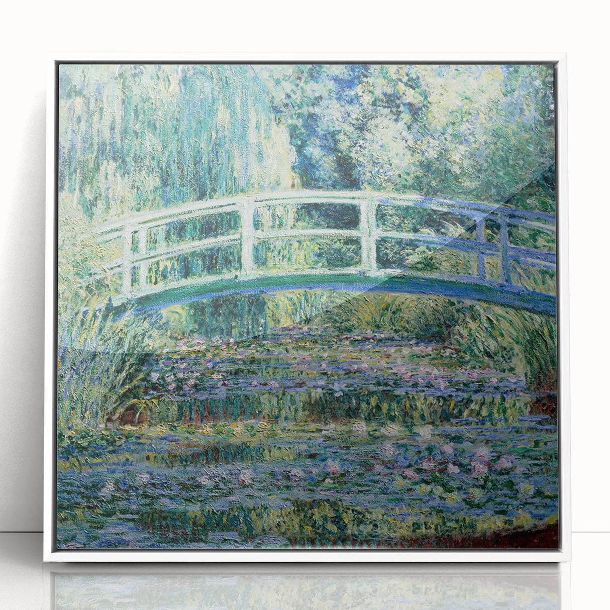 Claude Monet's Water Lilies and Japanese Bridge - Impressionist Garden Art