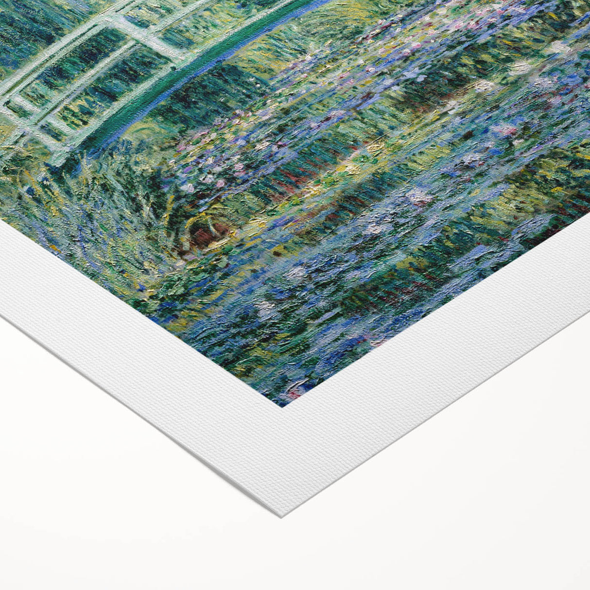 Claude Monet's Water Lilies and Japanese Bridge - Impressionist Garden Art