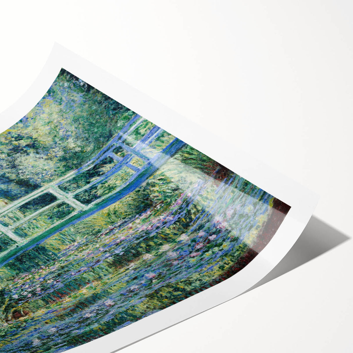 Claude Monet's Water Lilies and Japanese Bridge - Impressionist Garden Art