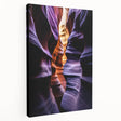 Stretched canvas artwork showcasing a vibrant landscape of canyons in rich earth tones, perfect for home decor or office spaces, emphasizing natural beauty and tranquility.