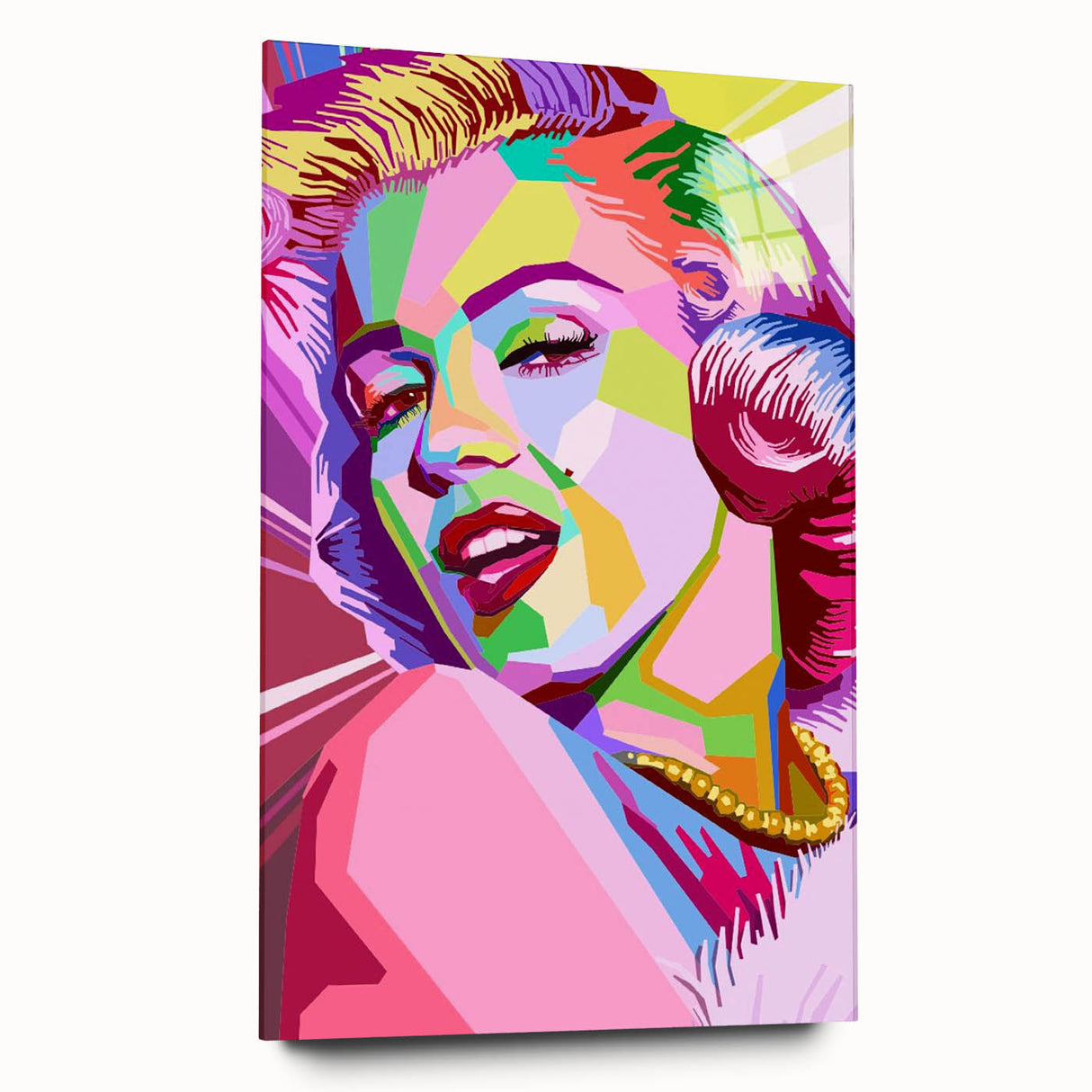 Vibrant Pop Art Wall Art – Colorful Monroe Canvas Print